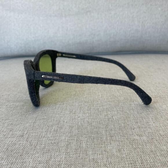 Gray Fabric Yellow Shades Sunglasses main image 4